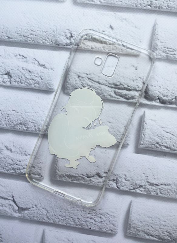 Прозорий чохол на Samsung Galaxy J6 Plus патріотичний дизайн Моя Україна принт 2