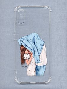 Чохол з потовщеними кутами на Xiaomi Redmi 9A рельєфний дизайн Поцілунок (принт 33)