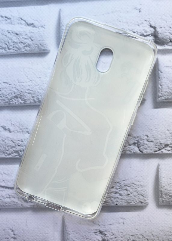 Чохол на Xiaomi Redmi 8A рельєфний дизайн Дівчина з рюкзаком принт 30