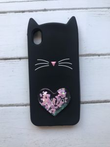 Чохол силіконовий 3D Liquid Cat для Huawei Y5 2019 / honor 8s Чорний
