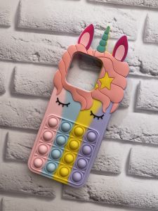 Чохол Одноріг Поп іт Антистрес Поп-Іт Pop It для Xiaomi Redmi 10C Попіт Єдиноріг