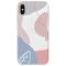Чохол на iPhone XS Max рельєфний дизайн Кольоровий фон принт 61
