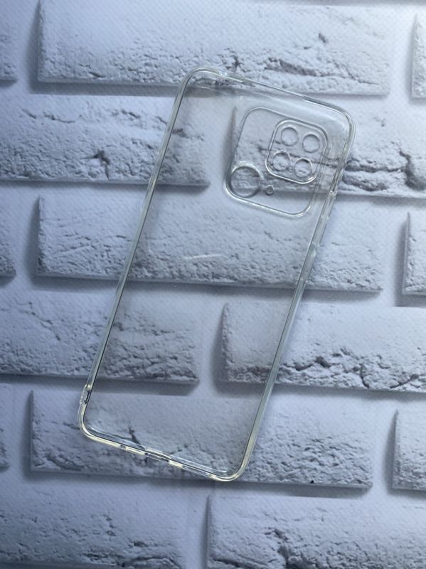 Ультратонкий прозорий силіконовий з блискітками для Xiaomi Redmi 10C