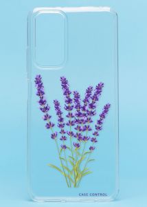 Прозорий чохол на Xiaomi Redmi Note 11 4G рельєфний дизайн Лаванда принт 28