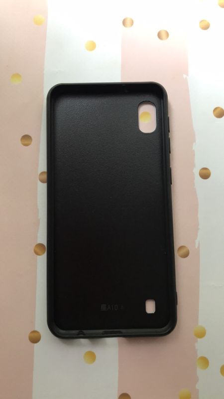 Силіконовий чохол Glass case зі скляною задньою панеллю для Samsung Galaxy A10 (2019) A105 Фіолетово-блакитний