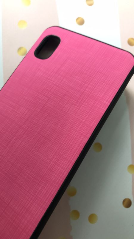Силіконовий чохол, зроблений під шкіру, для Samsung Galaxy A10 (2019) A105 Рожевий