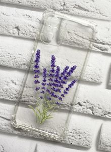 Чохол з потовщеними кутами на  Xiaomi Redmi Note 10 / Note 10s дизайн Лаванда принт 28