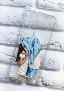 Прозорий чохол на Redmi Note 11 4G Поцілунок принт 33