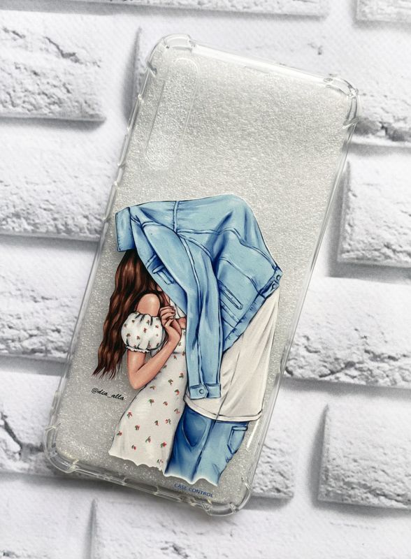 Чохол з потовщеними кутами на Samsung Galaxy А50 (2019) А505 рельєфний дизайн Поцілунок принт 33