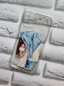 Прозорий чохол на Apple iPhone 11 Pro Max (6.5) рельєфний дизайн Поцілунок принт 33