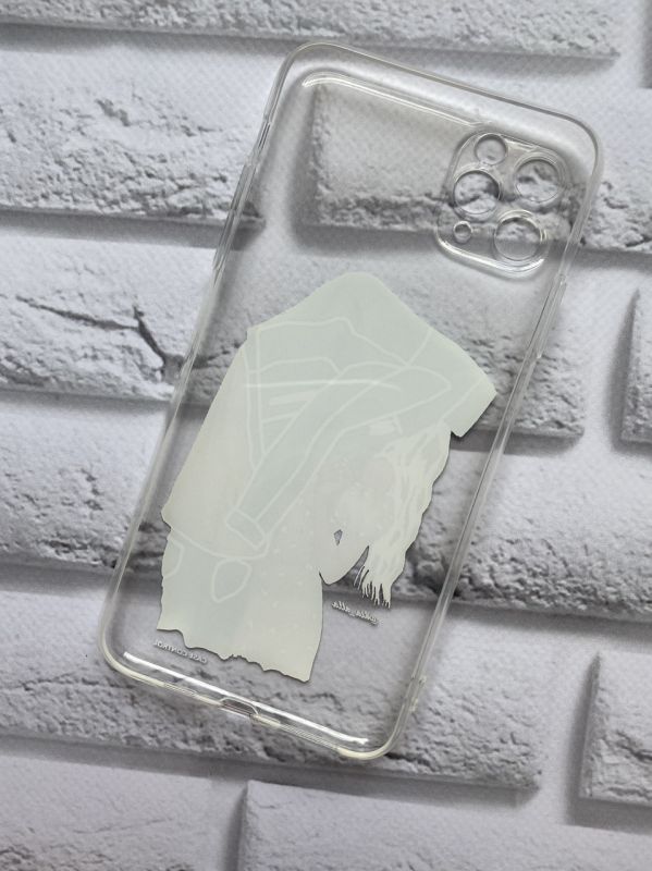 Прозорий чохол на Apple iPhone 11 Pro Max (6.5) рельєфний дизайн Поцілунок принт 33