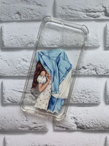 Чохол з потовщеними кутами на iPhone 12 / 12 Pro рельєфний дизайн Поцілунок принт 33