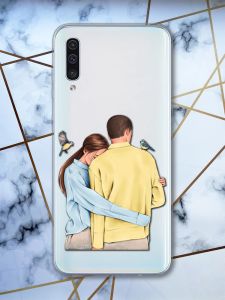 Прозорий чохол на Samsung Galaxy А50 (2019) А505  патріотичний дизайн Українська пара принт 14