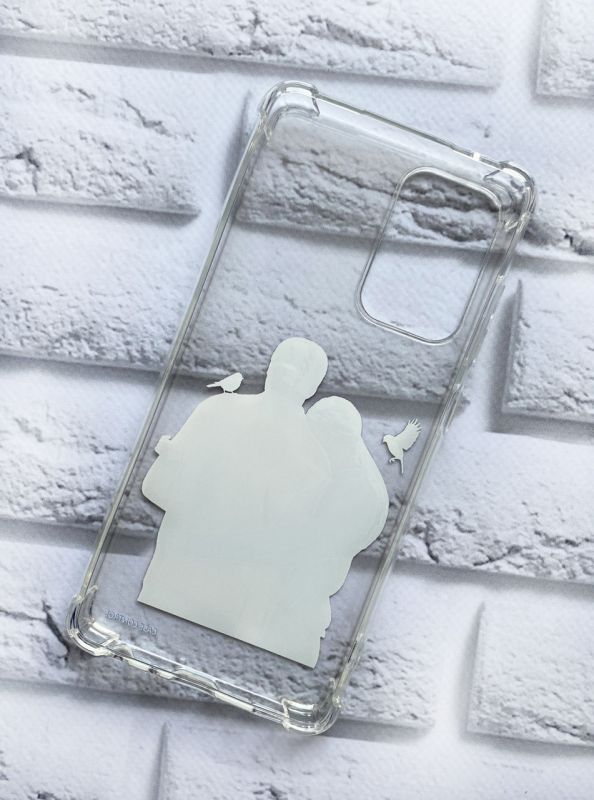 Чохол з потовщеними кутами на Samsung Galaxy A52 патріотичний дизайн Українська пара принт 14