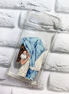 Чохол з потовщеними кутами на Samsung Galaxy A52 рельєфний дизайн Поцілунок принт 33