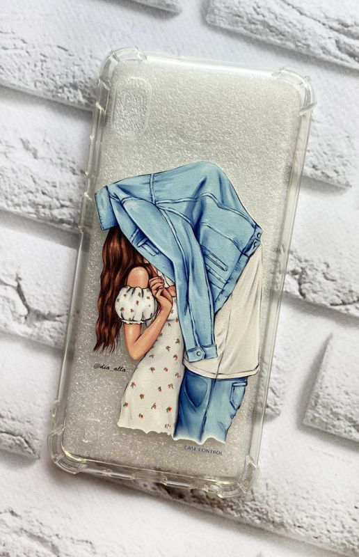Чохол з потовщеними кутами для Samsung Galaxy А10 (2019) А105 рельєфний дизайн Поцілунок принт 33