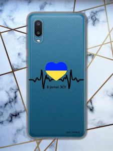 Прозорий чохол на Samsung Galaxy A02 / A022 (2021)  патріотичний дизайн В ритмі ЗСУ принт 70