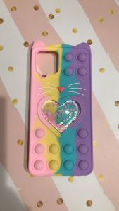 Антистрес Поп-Іт Pop It для Samsung Galaxy A42/A42 5G/M42 Поп-іт Котик Роз.-Фіол