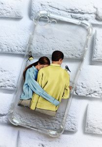 Чохол з потовщеними кутами на iPhone 7 / 8 / SE 2020 патріотичний дизайн Українська пара принт 14