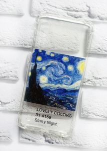 Чохол із потовщеними кутами на amsung Galaxy А10 (2019) А105 рельєфний дизайн Зоряна ніч принт 74