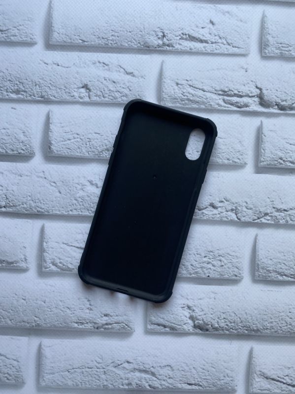 Силіконовий чохол з малюнком для iPhone X / XS Коричневе листя