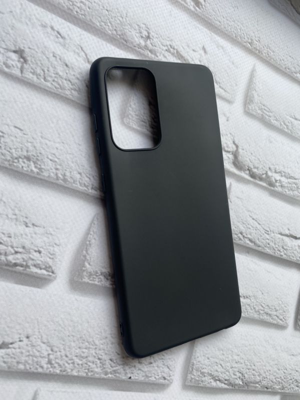 Силіконовий матовий чохол для Samsung Galaxy A52 Чорний