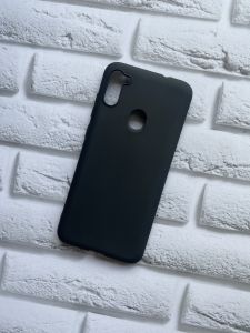 Силіконовий матовий чохол для Samsung Galaxy А11 Чорний