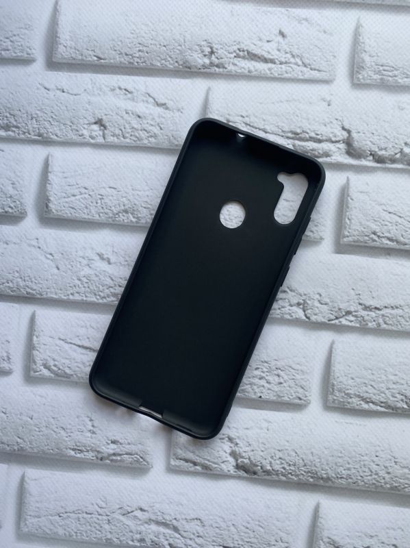 Силіконовий матовий чохол для Samsung Galaxy А11 Чорний