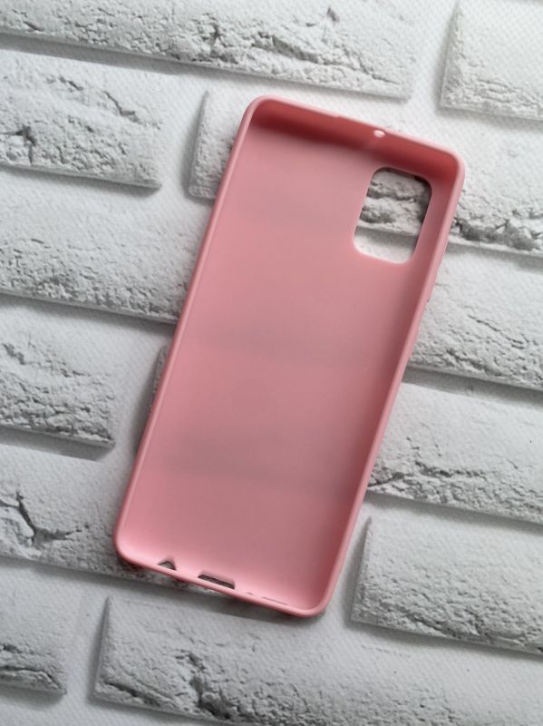 Силіконовий матовий чохол для Samsung Galaxy А31 Рожевий