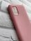 Силіконовий матовий чохол для Samsung Galaxy А31 Рожевий