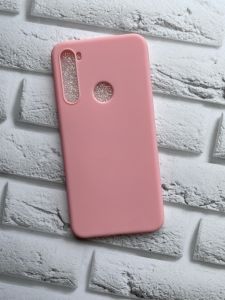 Силіконовий матовий чохол для Xiaomi Redmi Note 8 Рожевий