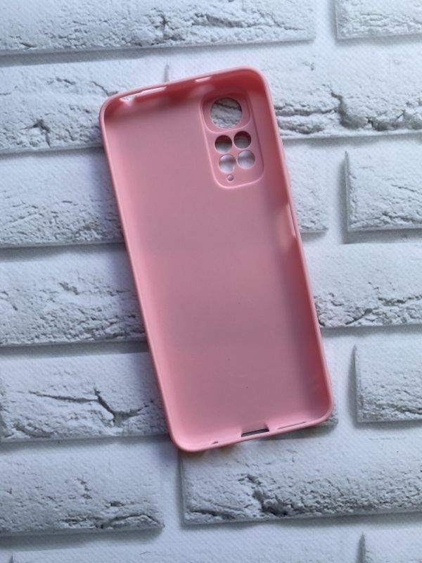 Силіконовий матовий чохол для Xiaomi Redmi Note 11 4G Рожевий
