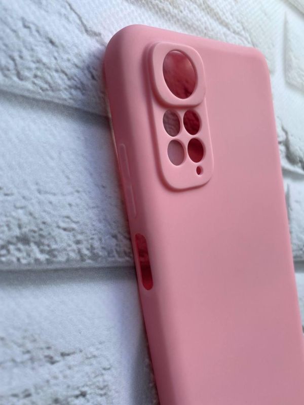 Силіконовий матовий чохол для Xiaomi Redmi Note 11 4G Рожевий