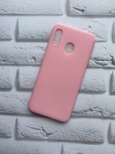 Силіконовий матовий чохол для Samsung Galaxy А30 (2019) / А20 (2019) Рожевий