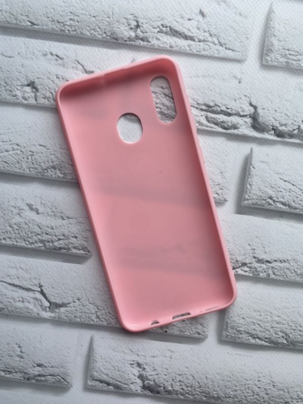 Силіконовий матовий чохол для Samsung Galaxy А30 (2019) / А20 (2019) Рожевий