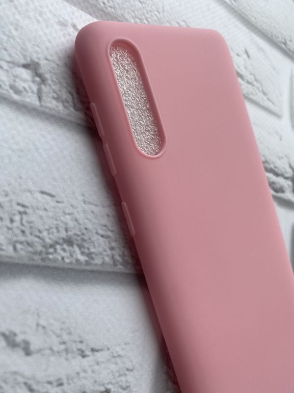 Силіконовий матовий чохол для Samsung Galaxy А50 (2019) А505 Рожевий