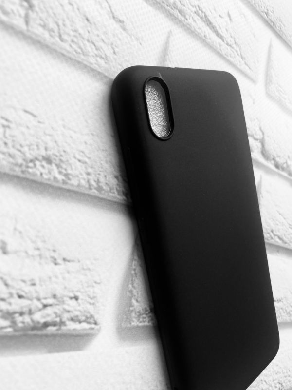 Силіконовий матовий чохол для Xiaomi Redmi 7A Чорний