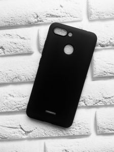 Силіконовий матовий чохол для Xiaomi Redmi 6 Чорний