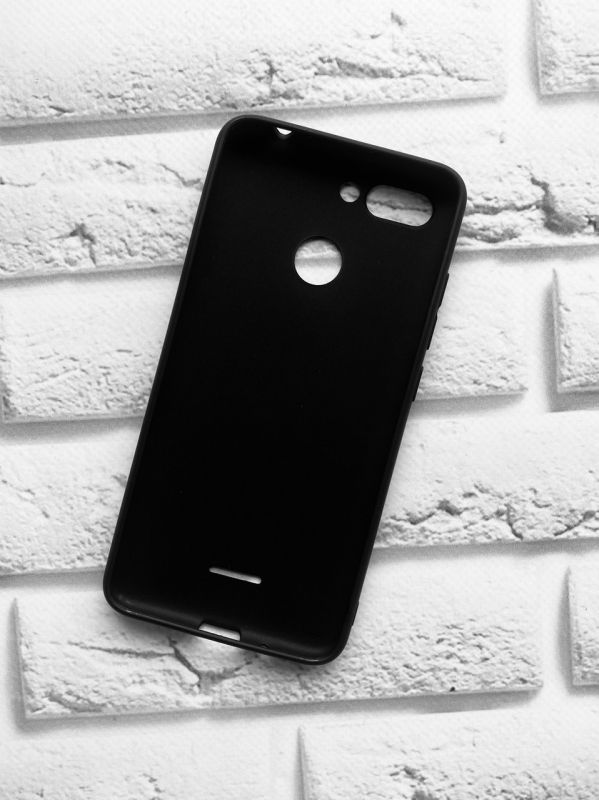 Силіконовий матовий чохол для Xiaomi Redmi 6 Чорний
