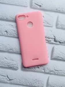 Силіконовий матовий чохол для Xiaomi Redmi 6 Рожевий