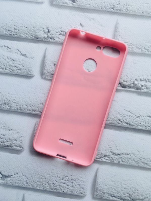 Силіконовий матовий чохол для Xiaomi Redmi 6 Рожевий