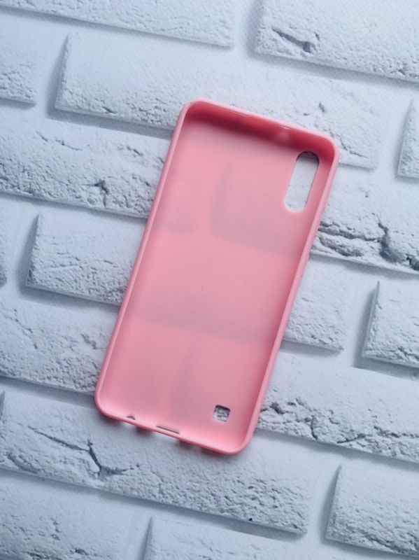 Силіконовий матовий чохол для Samsung Galaxy А10 (2019) А105 Рожевий