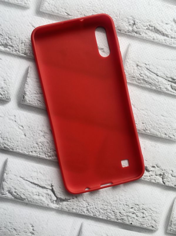 Силіконовий матовий чохол для Samsung Galaxy А10 (2019) А105 Червоний