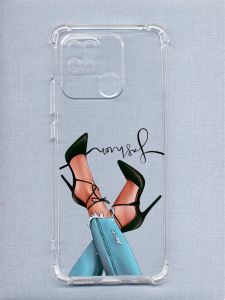 Чохол з потовщеними кутами на Xiaomi Redmi 10C рельєфний дизайн Ніжки принт 60