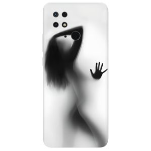 Чохол на Xiaomi Redmi 10C рельефный дизайн Силует дівчини принт 66