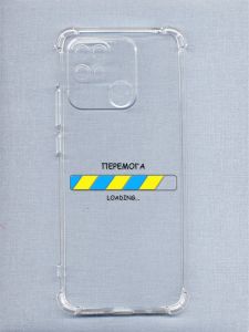 Чохол з потовщеними кутами на Xiaomi Redmi 10C рельєфний дизайн Перемога Завантаження принт 88