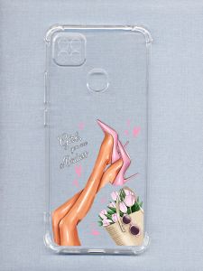 Чохол з потовщеними кутами на Xiaomi Redmi 9C / 10A дизайн Ніжки принт 62