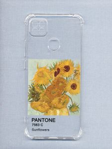 Чохол з потовщеними кутами на Xiaomi Redmi 9C / 10A дизайн Соняхи принт 81