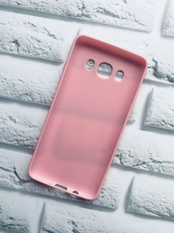 Силіконовий матовий чохол для Samsung Galaxy J5(2016) J510 Рожевий