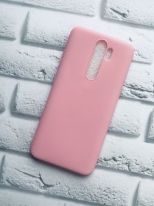 Силіконовий матовий чохол для Xiaomi Redmi Note 8 Pro Рожевий
